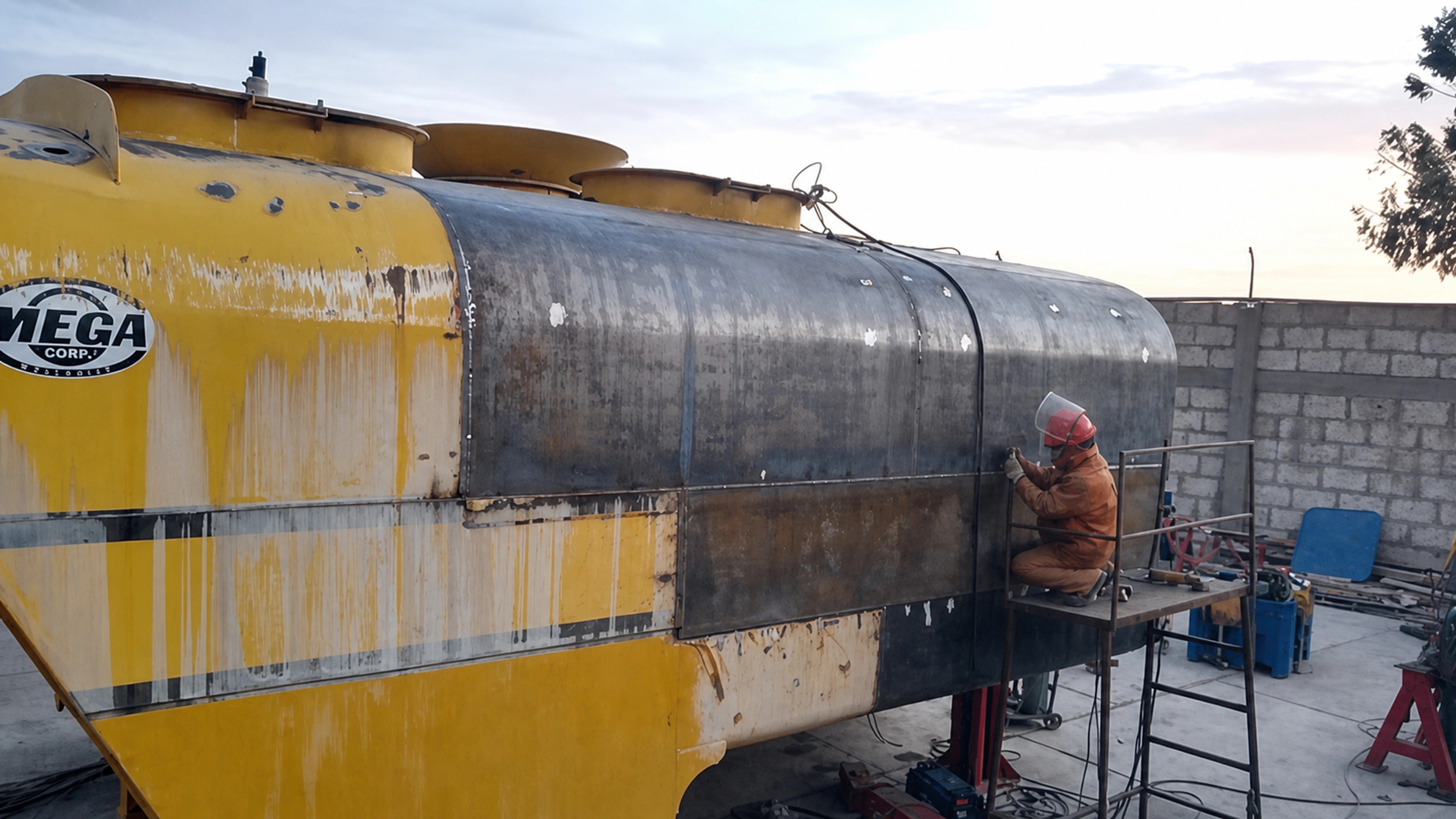 Reparación de Tanque Mega